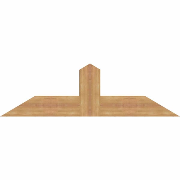 Ekena Millwork Portland Smooth Timber Gable Bracket, Western Red Cedar, 48"W x 14"H x 3 1/2"D x 5 1/2"F, 7/12 Pitch GBW048X14X0406POR00SWR - main